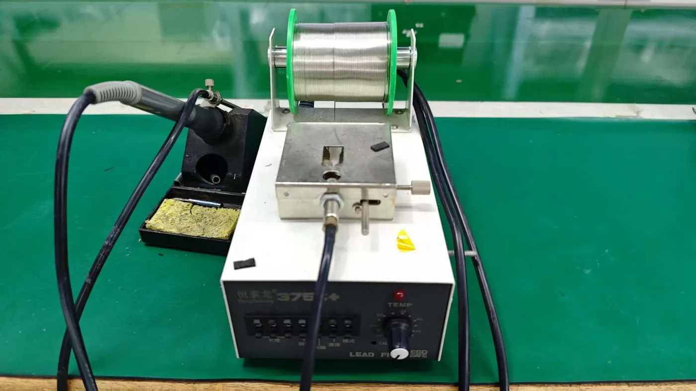 Soldering station for board-level assembly at the VitalWatch production base
