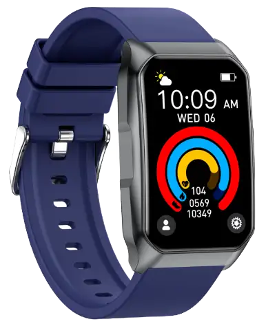 T69 · Health & Sports Smartwatch — black health monitoring smartwatch, front view, VitalWatch Tech OEM/ODM manufacturer